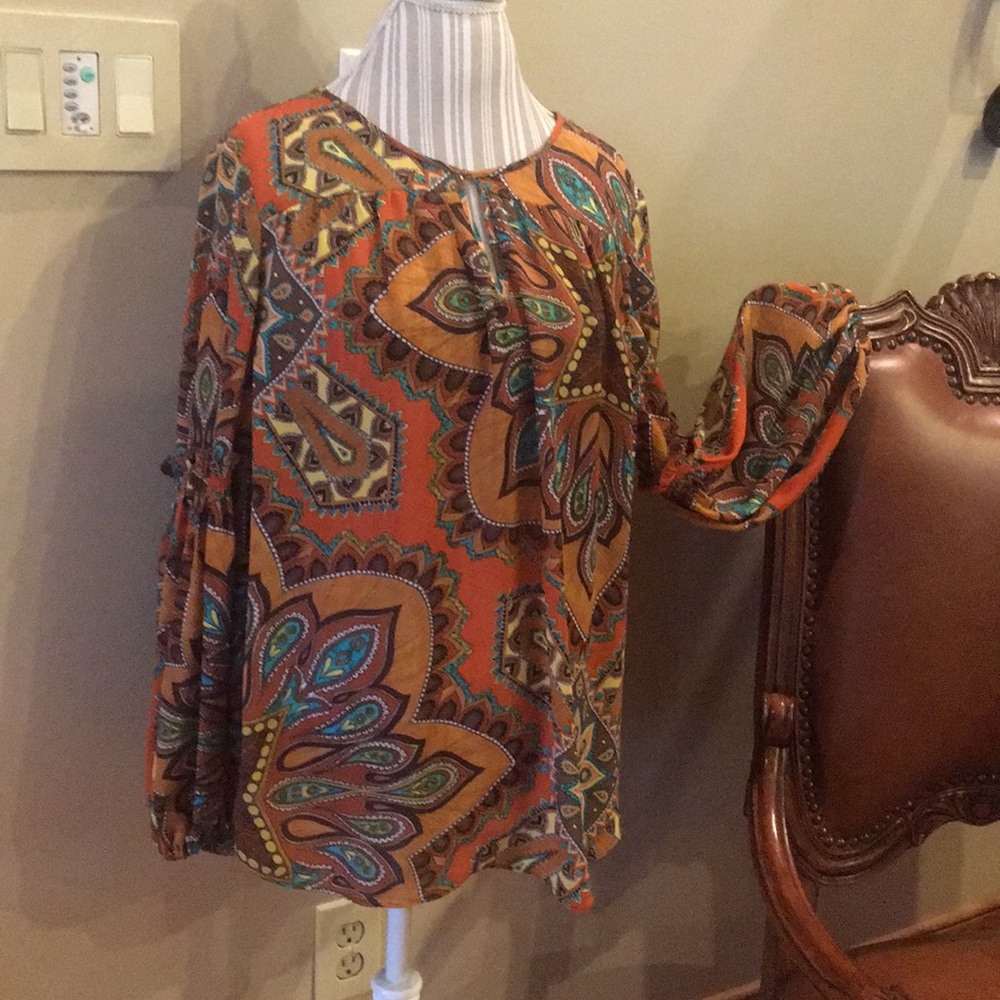 Chico’s paisley blouse/top